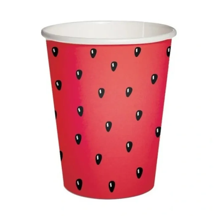 Hauptproduktbild Papírový kelímek PAW Eco 250 ml Watermelon [8 ks]