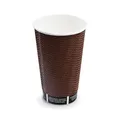 Pappbecher PREMIUM Ripple Wall durchmesser 90mm 510ml `XL: 0,4L/16oz` [25 St.]