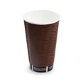 Pappbecher PREMIUM Ripple Wall durchmesser 90mm 510ml `XL: 0,4L/16oz` [25 St.]