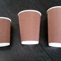 Weiteres Produktbild Pappbecher PREMIUM Ripple Wall durchmesser 90mm 510ml `XL: 0,4L/16oz` [25 St.]
