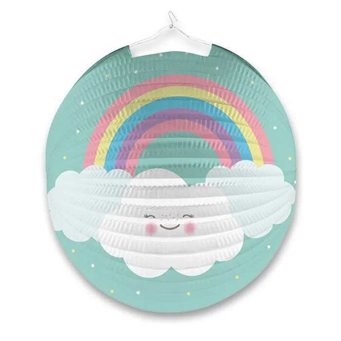 Hauptproduktbild Papírový lampion Duha & obláček průměr 25 cm [1 ks]