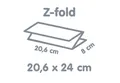 Weiteres Produktbild Papier-Falthandtuch Z-Falz 2-lagig weiß 20,6 x 24 cm [3750 St.]