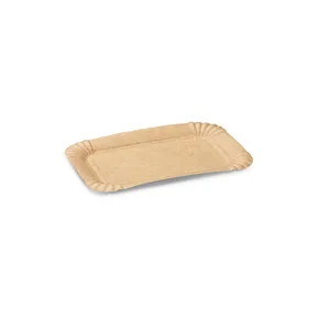 Pappteller (FSC Mix) kraft 10 x 16 cm [100 St.]