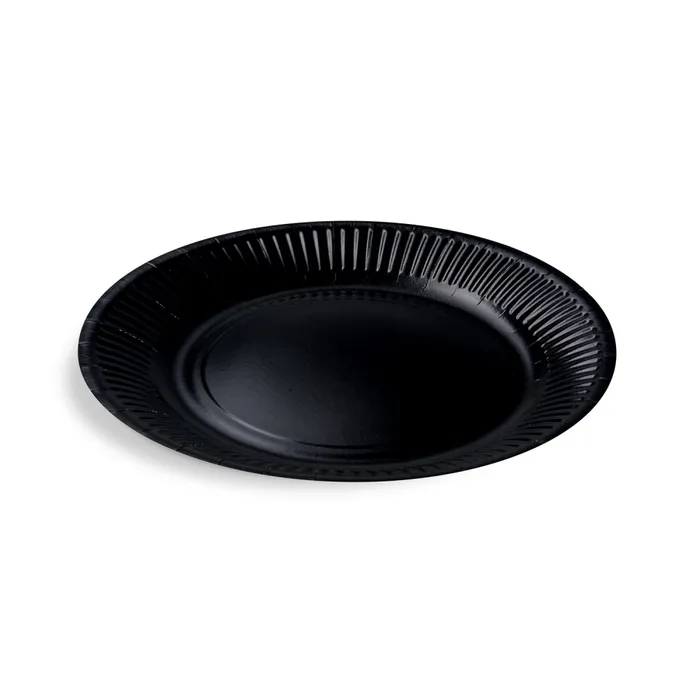 Hauptproduktbild Papírový talíř (FSC Mix) černý průměr 23cm [10 ks]