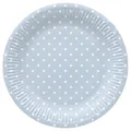 Pappteller (FSC Mix) Dots Light Blue O23cm [8 Stk]