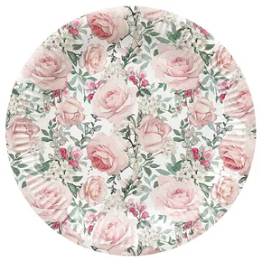 Pappteller (FSC Mix) Gorgeous Roses O23cm [8 Stk]