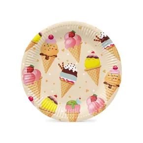 Pappteller (FSC Mix) Ice Cream O23cm [8 Stk]