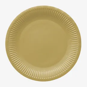 Pappteller (FSC Mix) Monocolor gold O23cm [8 Stk]