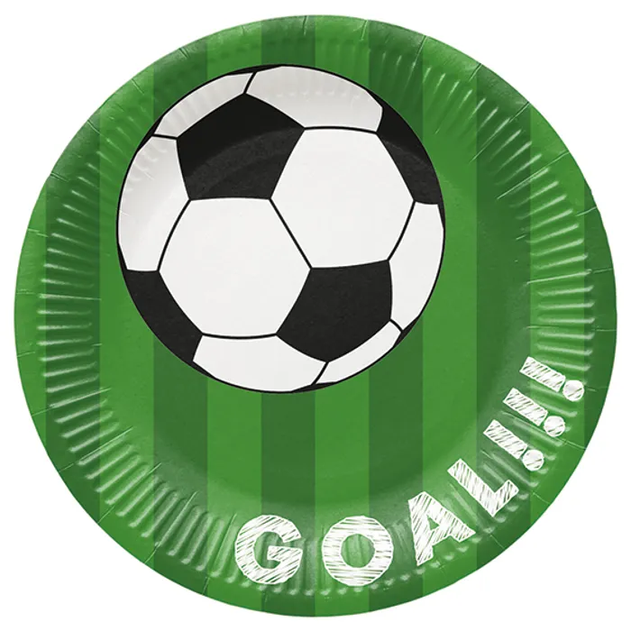 Hauptproduktbild Papírový talíř (FSC Mix) Soccer ball green O23cm [8 ks]