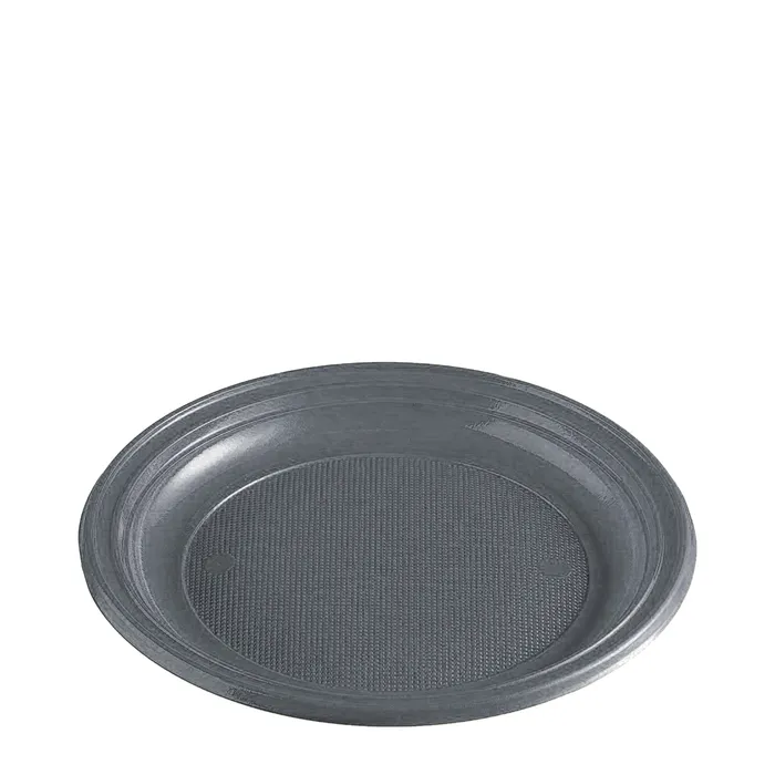 Hauptproduktbild Papírový talíř (FSC Mix) stříbrný průměr 23cm [10 ks]
