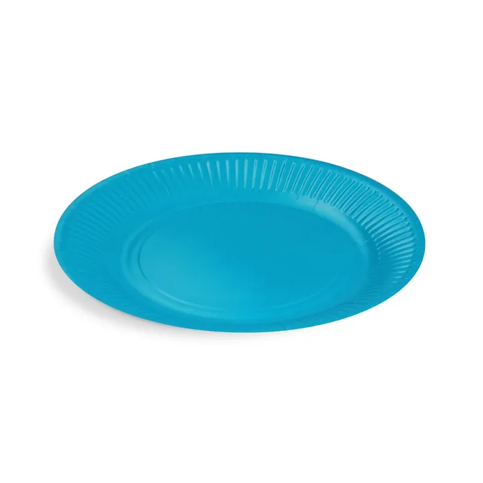 Hauptproduktbild Papírový talíř (FSC Mix) světle modrý průměr 23cm [10 ks]
