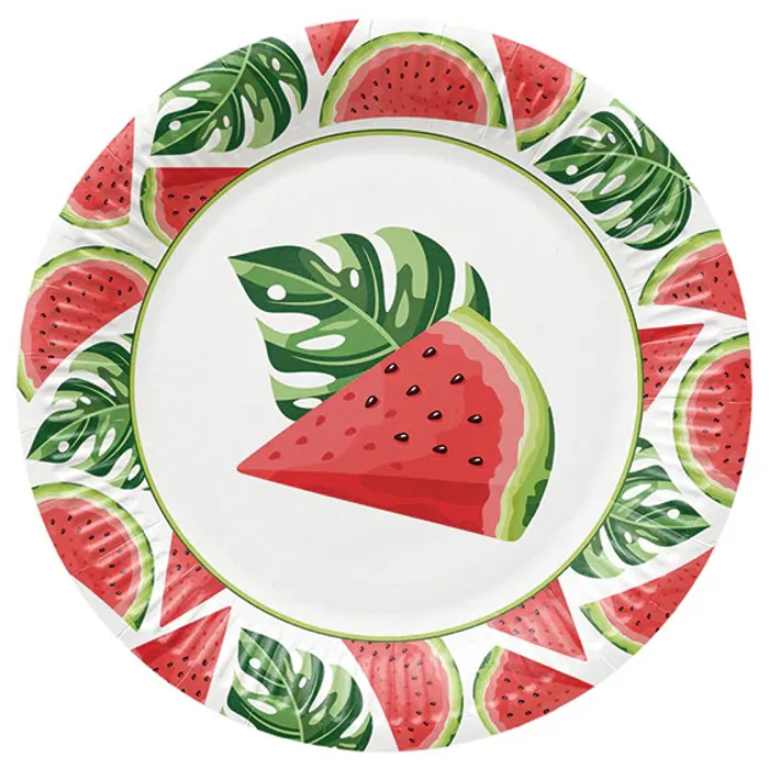Hauptproduktbild Papírový talíř (FSC Mix) Tasty Watermelons O23cm [8 ks]