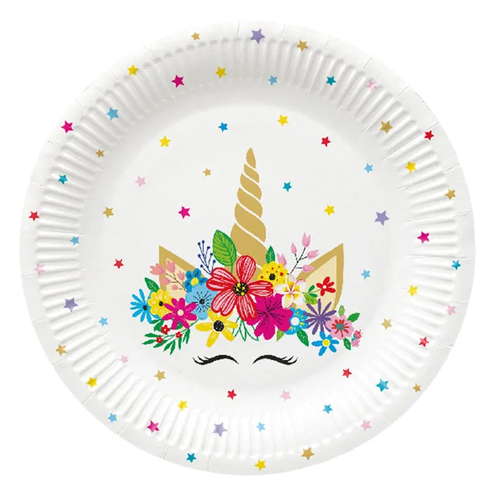 Hauptproduktbild Papírový talíř (FSC Mix) Unicorn Party O23cm [8 ks]