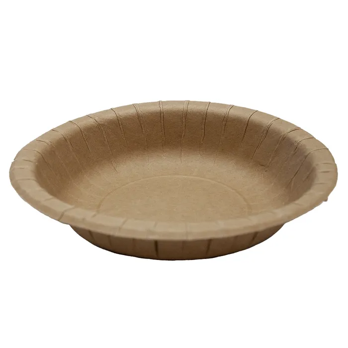 Hauptproduktbild Papírový talíř hluboký na polévku / salát KRAFT průměr 20 cm [50 ks]