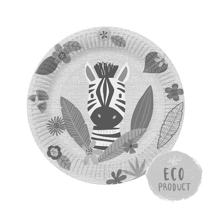 Hauptproduktbild Papírový talíř PAW Eco 23 cm Jungle Friends
