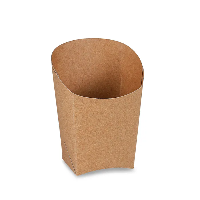 Hauptproduktbild Papírový wrap hnědý 3,9 x 7,5 x 10 cm, nepromastitelný [50 ks]