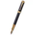 Parker Duofold Prestige Blaue Chevron-Spitze M