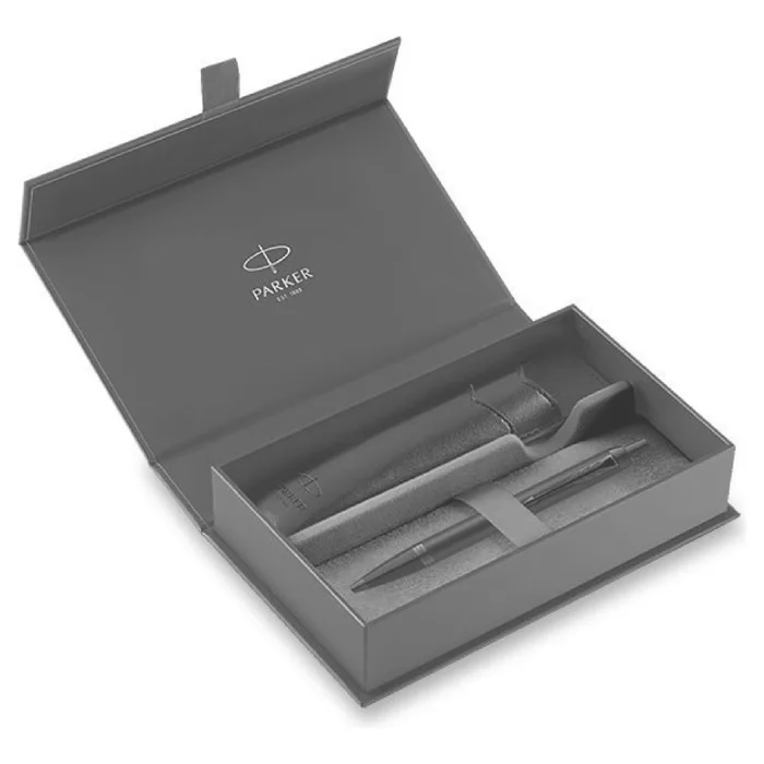 Hauptproduktbild Parker IM Achromatic Black BT sada kuličkové pero a pouzdro