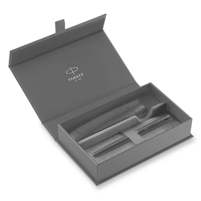 Hauptproduktbild Parker IM Achromatic Black BT sada roller a pouzdro
