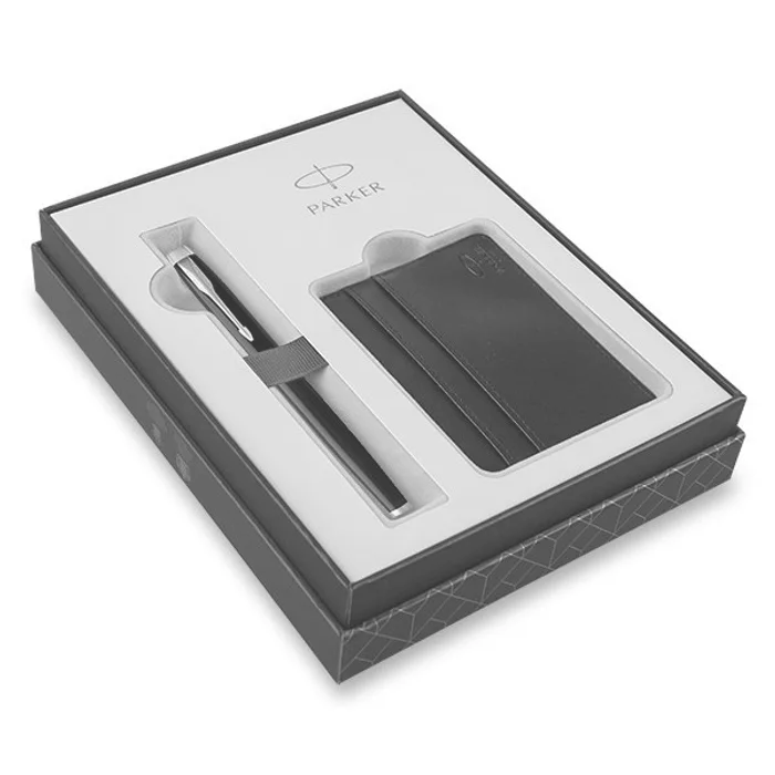Hauptproduktbild Parker IM Black GT roller, dárková sada s pouzdrem na karty