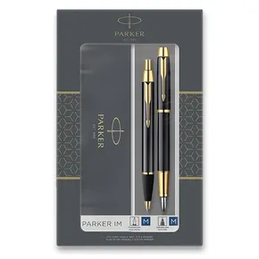 Parker IM Black GT Füllfederhalter und Kugelschreiber-Set