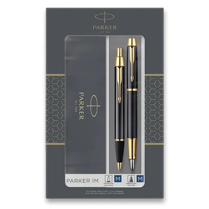Hauptproduktbild Parker IM Black GT sada plnicí pero a kuličková tužka