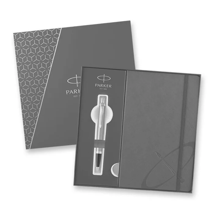 Hauptproduktbild Parker IM Brushed Metal GT sada kuličkové pero a zápisník