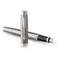 Parker IM Essential Stainless Steel CT Füllfederhalter, M-Feder