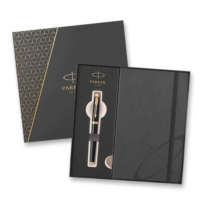 Hauptproduktbild Parker IM Premium Black GT sada roller a zápisník