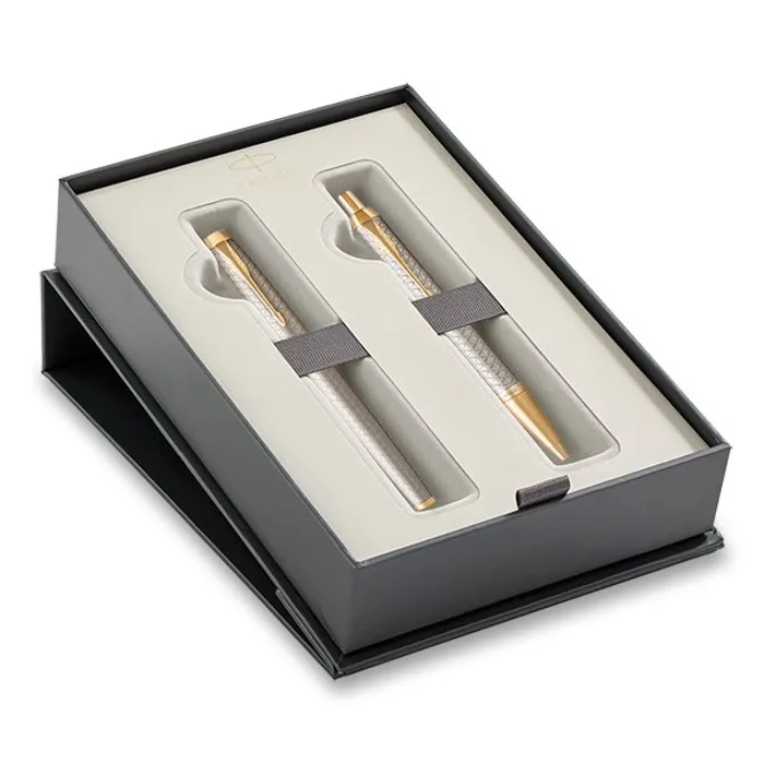 Hauptproduktbild Parker IM Premium Warm Grey GT sada plnicí pero a kuličková tužka