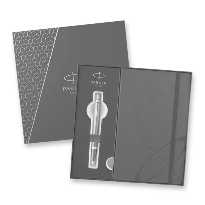 Hauptproduktbild Parker IM Writing Rituals Grey CT sada kuličkové pero a zápisník
