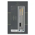 Parker Jotter Edelstahl GT Füllfederhalter und Kugelschreiber im Set