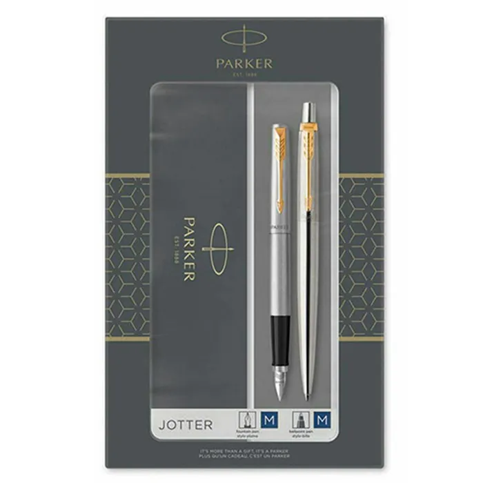 Hauptproduktbild Parker Jotter Stainless Steel GT sada plnicí pero a kuličková tužka