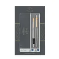 Parker Jotter Edelstahl GT Füllfederhalter und Kugelschreiber im Set