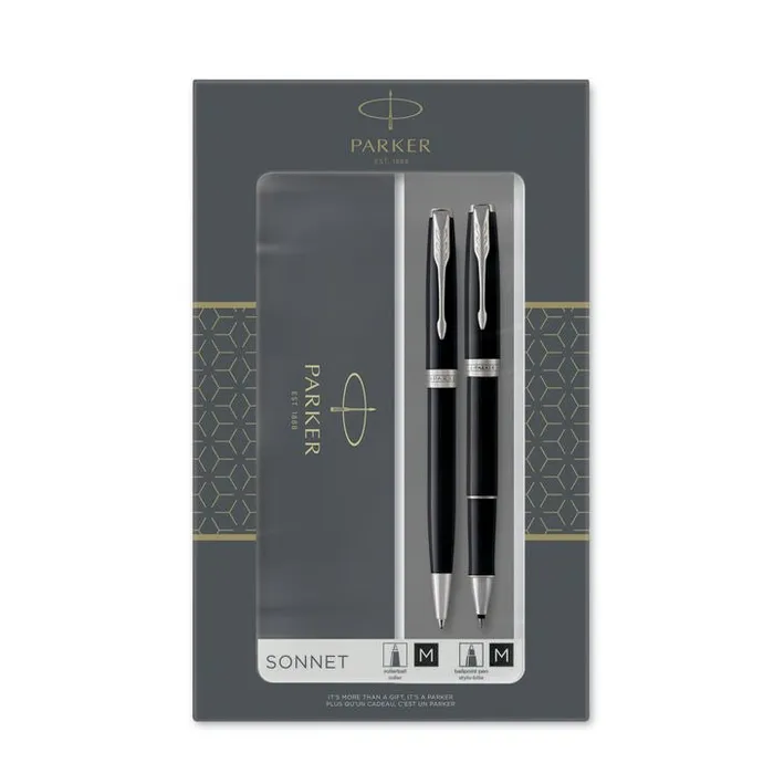 Hauptproduktbild Parker Sonnet Black CT sada roller a kuličková tužka