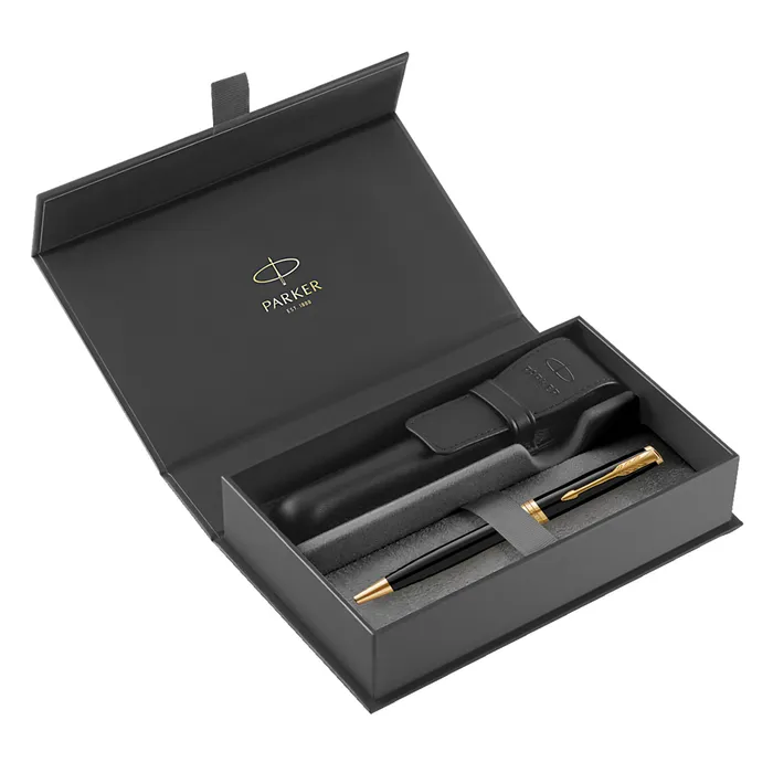 Hauptproduktbild Parker Sonnet Black GT kuličkové pero, dárková kazeta s koženým pouzdrem