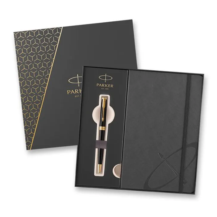 Hauptproduktbild Parker Sonnet Black GT sada kuličkové pero a zápisník