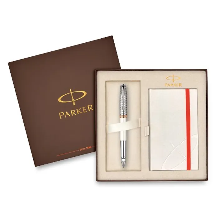 Hauptproduktbild Parker Sonnet Metal & Pearl sada 5TH a zápisník
