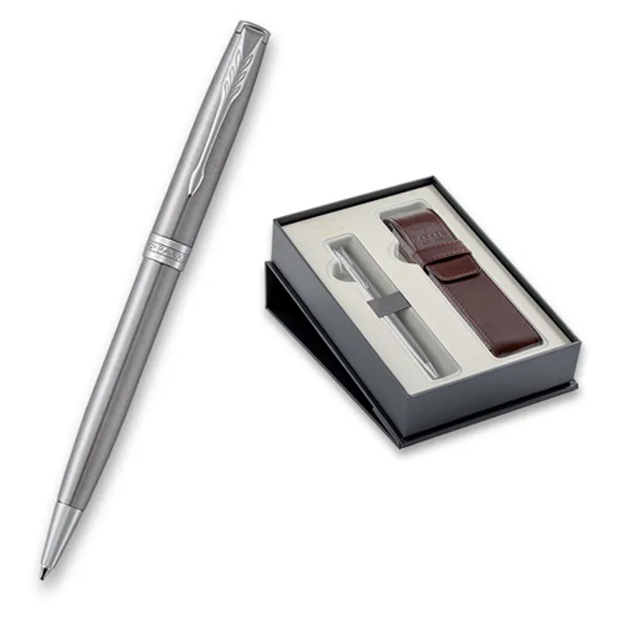 Hauptproduktbild Parker Sonnet Stainless Steel CT kuličková tužka, dárková sada s pouzdrem