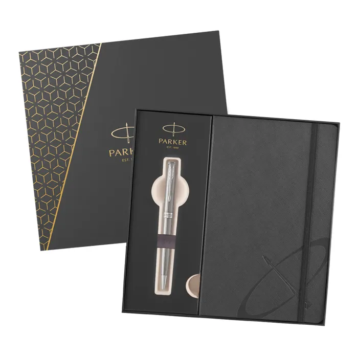 Hauptproduktbild Parker Sonnet Stainless Steel CT kuličkové pero, dárková kazeta se zápisníkem