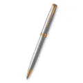 PARKER Sonnet Stainless Steel GT Kugelschreiber- und Notizbuchset