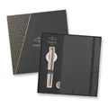 PARKER Sonnet Stainless Steel GT Kugelschreiber- und Notizbuchset