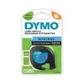 Dymo Original Schriftband, Dymo, S0721650, schwarz Druck/blau Unterl., 4m, 12mm, LetraTag