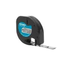 Weiteres Produktbild Dymo Original Schriftband, Dymo, S0721730, schwarz Druck/silbern Unterl., 4m, 12mm, LetraTag metalisches Band
