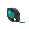Weiteres Produktbild Dymo Original Schriftband, Dymo, 91204, S0721640, schwarz Druck/grün Unterl., 4m, 12mm, LetraTag