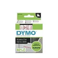Dymo Original Schriftband, Dymo, 45015, S0720550, rot Druck/weiss Unterl., 7m, 12mm, D1