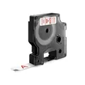 Weiteres Produktbild Dymo Original Schriftband, Dymo, 45015, S0720550, rot Druck/weiss Unterl., 7m, 12mm, D1