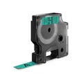 Weiteres Produktbild Dymo Original Schriftband, Dymo, 45019, S0720590, schwarz Druck/grün Unterl., 7m, 12mm, D1