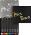 Faber-Castell 116425 Black Edition Buntstift, Blechdose 24 Stk