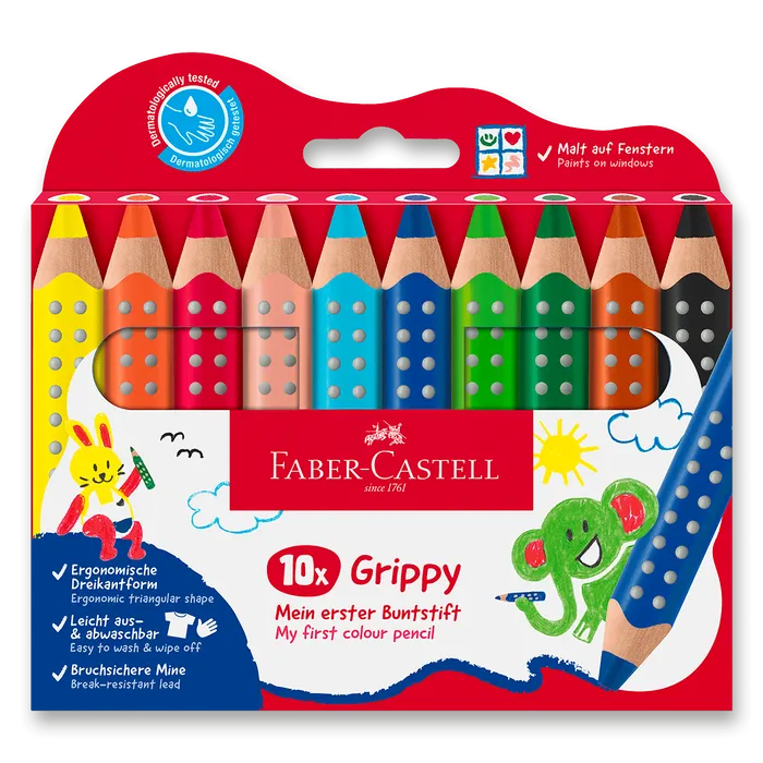 Hauptproduktbild Pastelka Faber-Castell Grippy - 10 barev